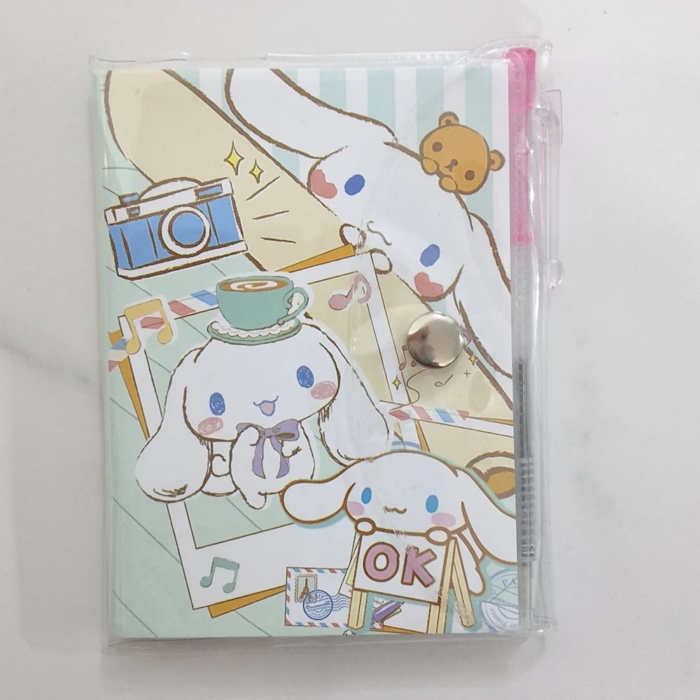 NEW Cinnamoroll Sanrio Cute Pocket Notebook And Pen Set